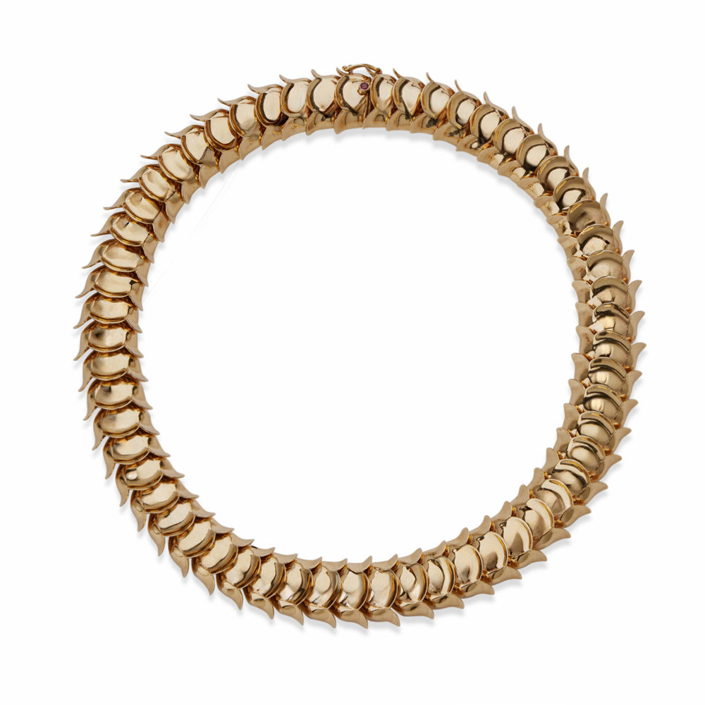 Macklowe Gallery Van Cleef & Arpels Mid-Century 14K Gold Necklace