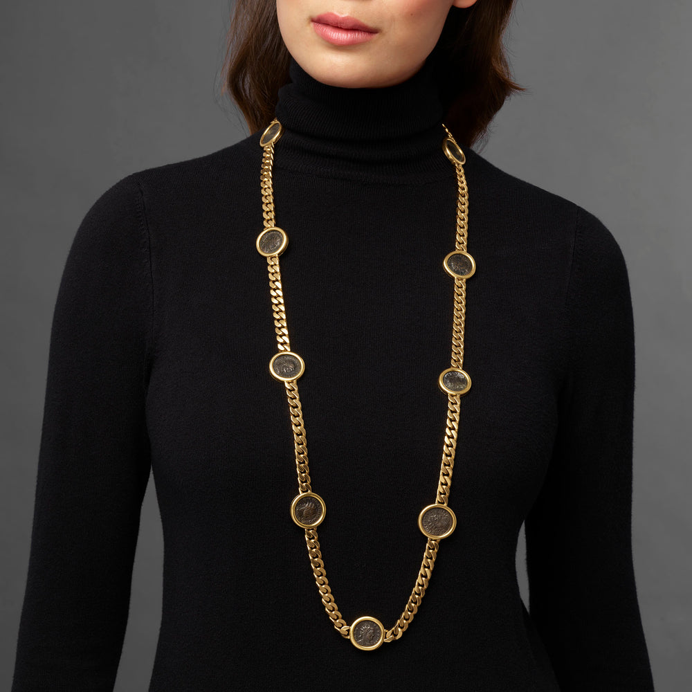 
                      
                        Macklowe Gallery Bulgari Monete Ancient Coin Necklace
                      
                    