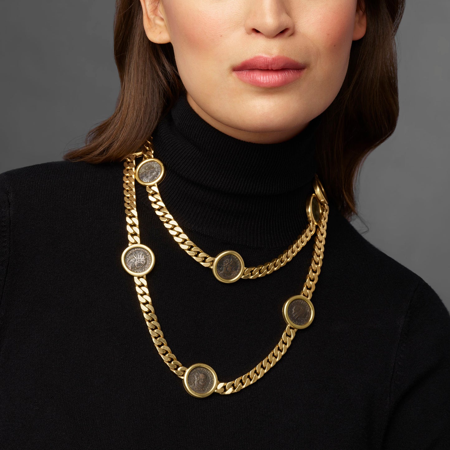 Macklowe Gallery Bulgari Monete Ancient Coin Necklace