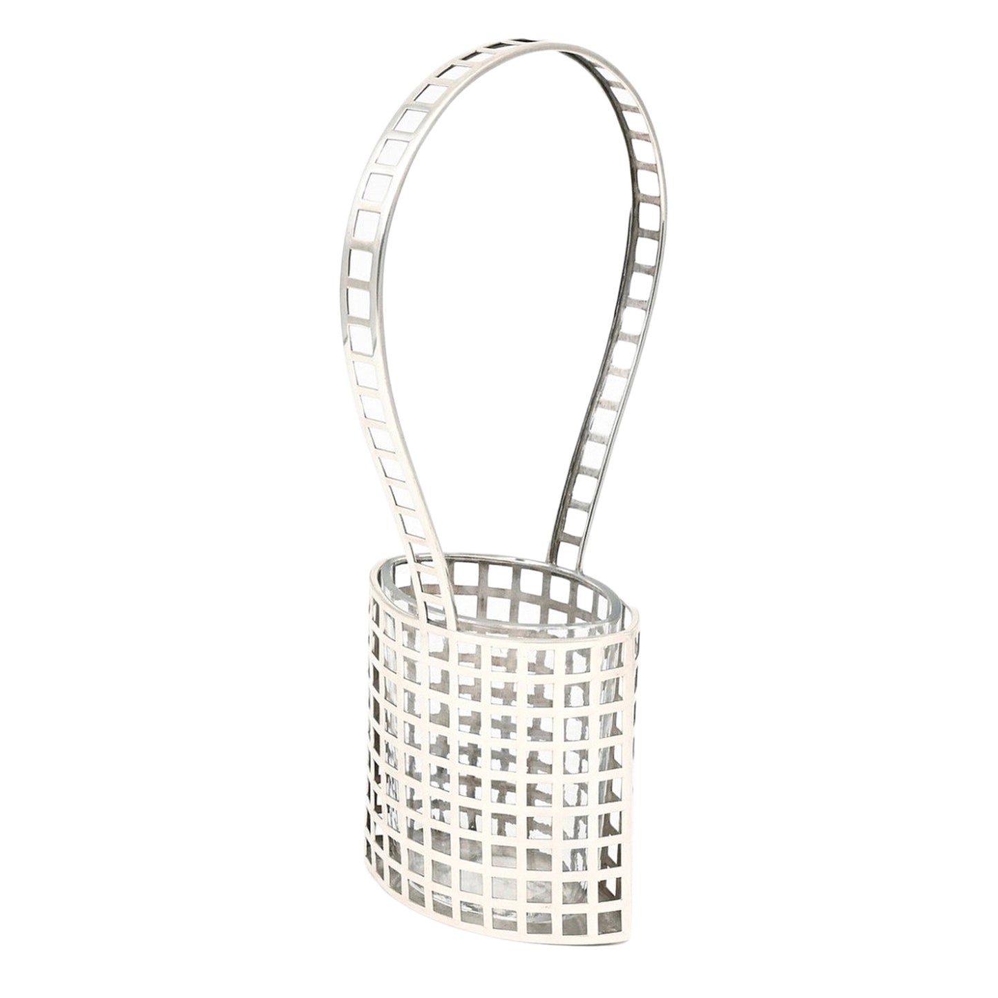 Macklowe Gallery Josef Hoffmann Hammered Silver Flower Basket