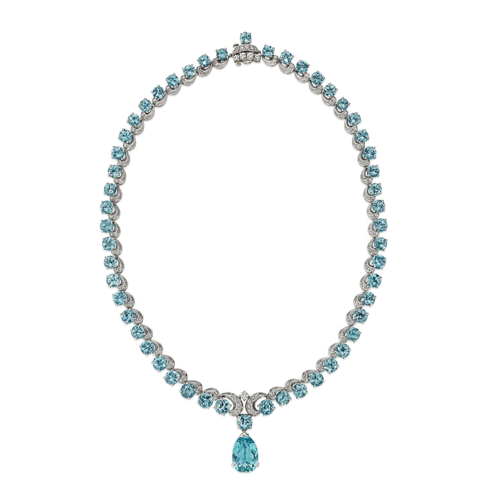 
                      
                        Macklowe Gallery Oscar Heyman Mid-Century Aquamarine Suite
                      
                    