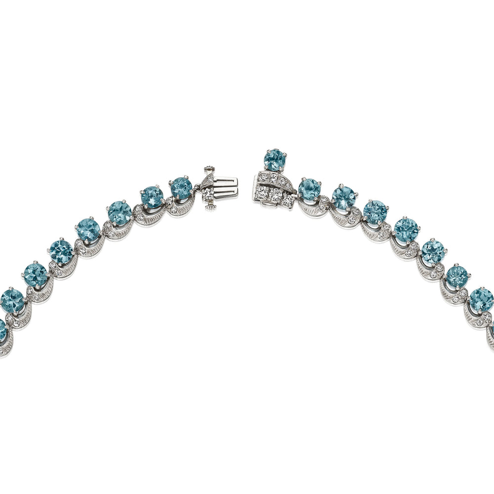 
                      
                        Macklowe Gallery Oscar Heyman Mid-Century Aquamarine Suite
                      
                    