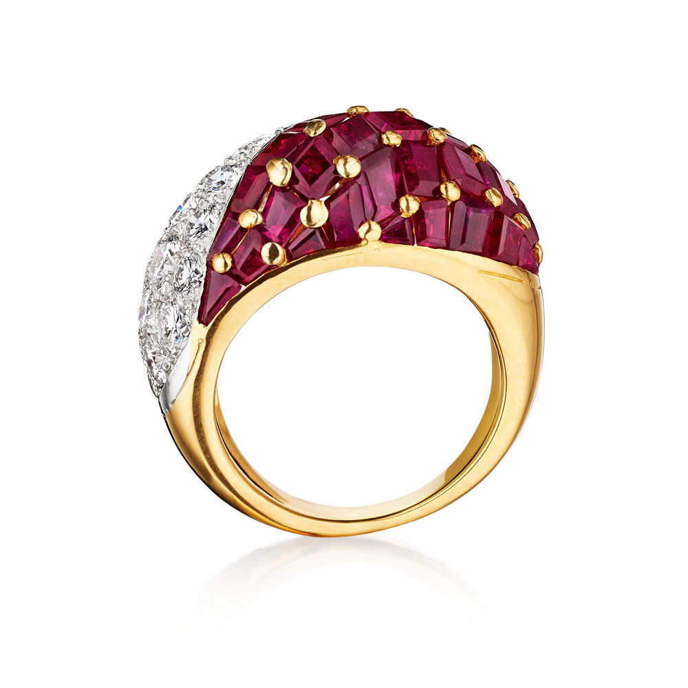 
                      
                        Macklowe Gallery Oscar Heyman Mid-Century Ruby and Diamond Suite
                      
                    