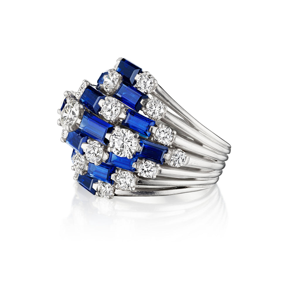 
                      
                        Macklowe Gallery Oscar Heyman Mid-Century Sapphire Ring
                      
                    
