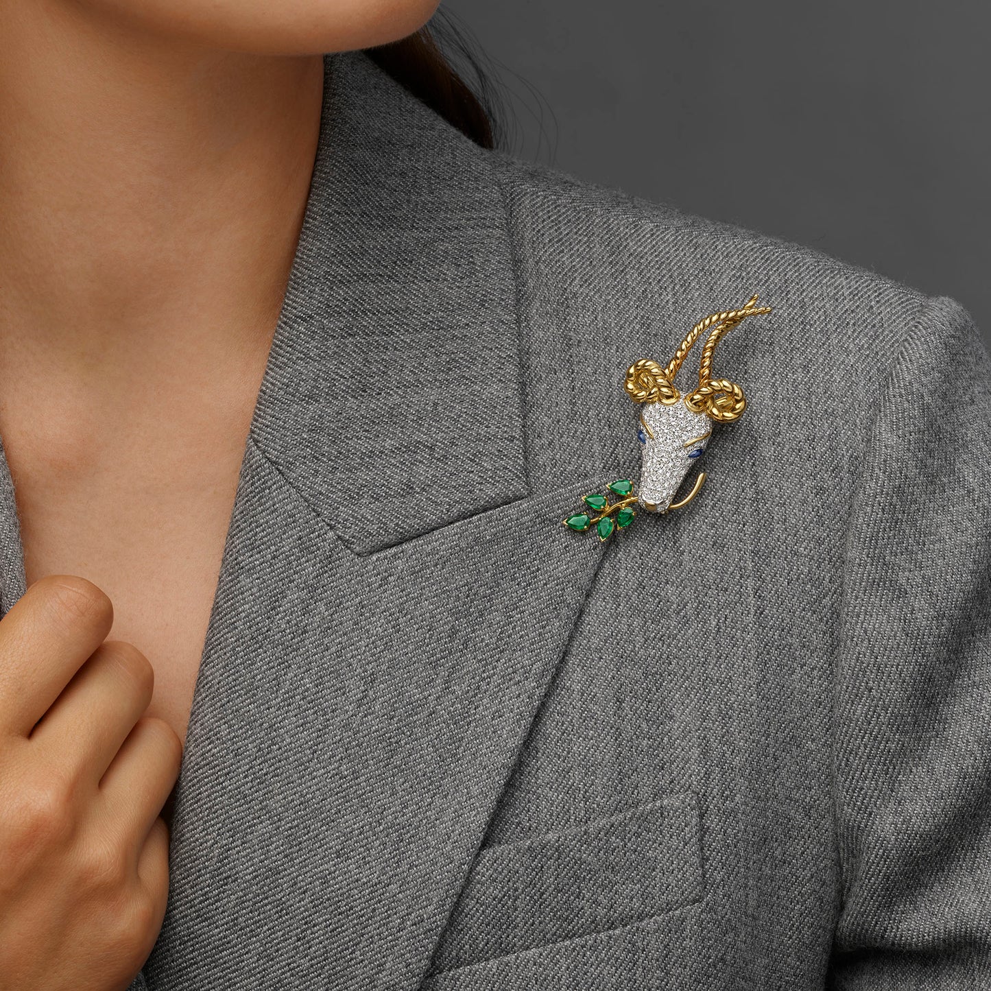 Macklowe Gallery Jean Schlumberger for Tiffany & Co. "Gazelle" Brooch
