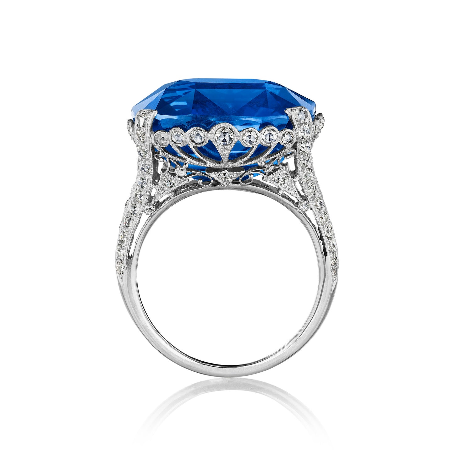 Macklowe Gallery Belle Époque Ceylon No-Heat Sapphire Ring