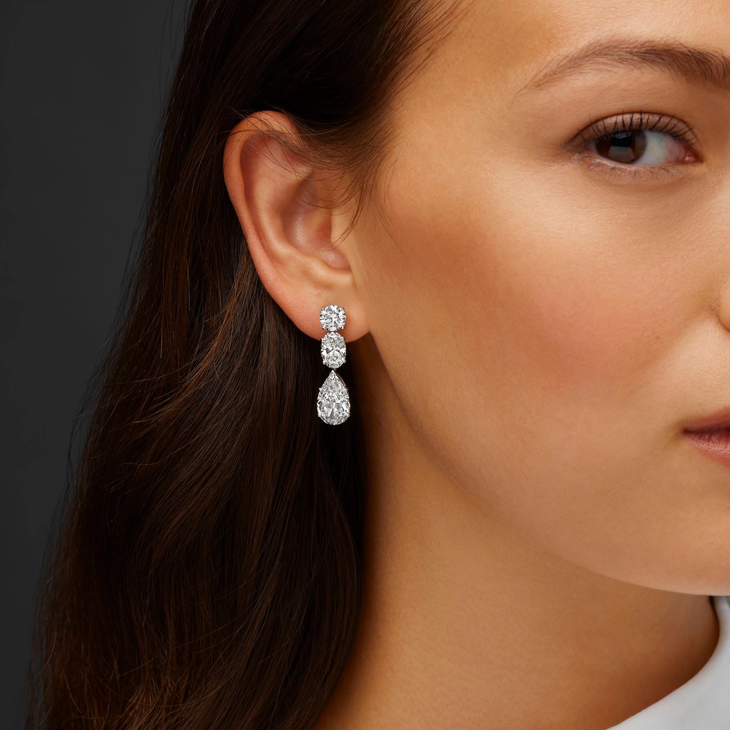 Macklowe Gallery Tiffany & Co. Diamond Drop Earrings