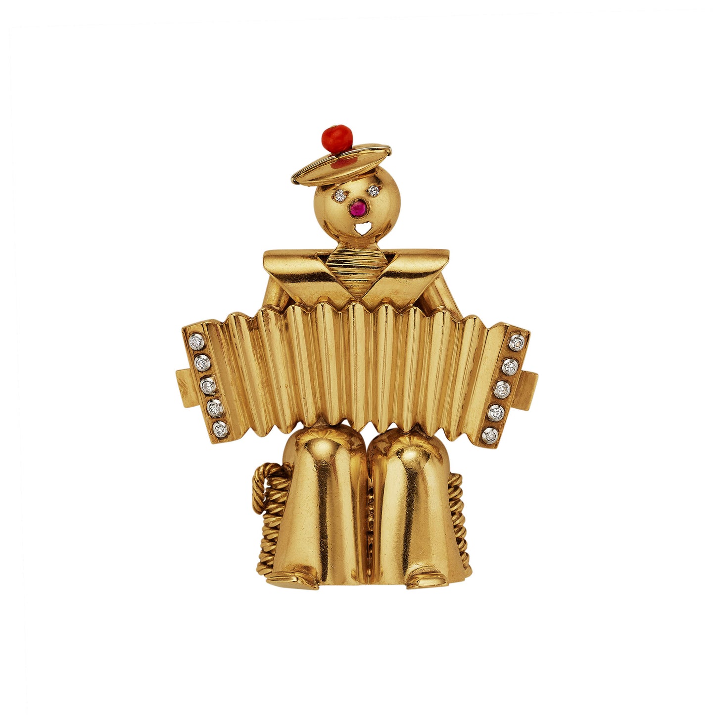 Macklowe Gallery Van Cleef & Arpels "Sailor with the Accordion" Brooch