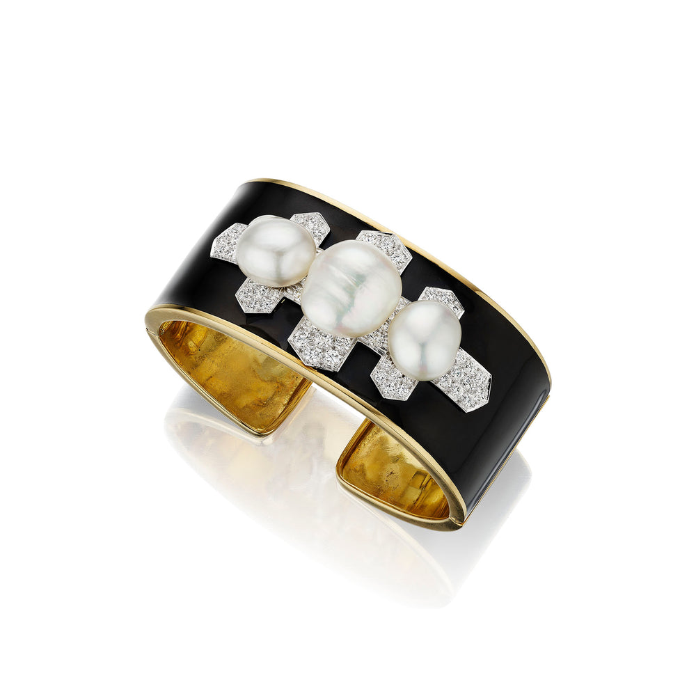 
                      
                        Macklowe Gallery David Webb "Twilight" Cuff Bracelet
                      
                    