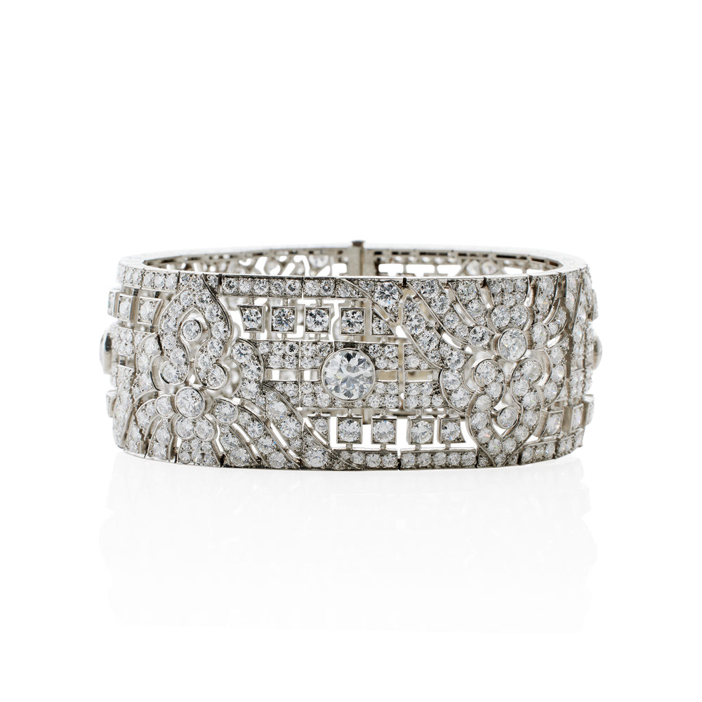 
                      
                        Macklowe Gallery Okrant et Davidonniez Diamond Wide Strap Bracelet
                      
                    