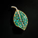 Macklowe Gallery Mario Buccellati Emerald Leaf Brooch