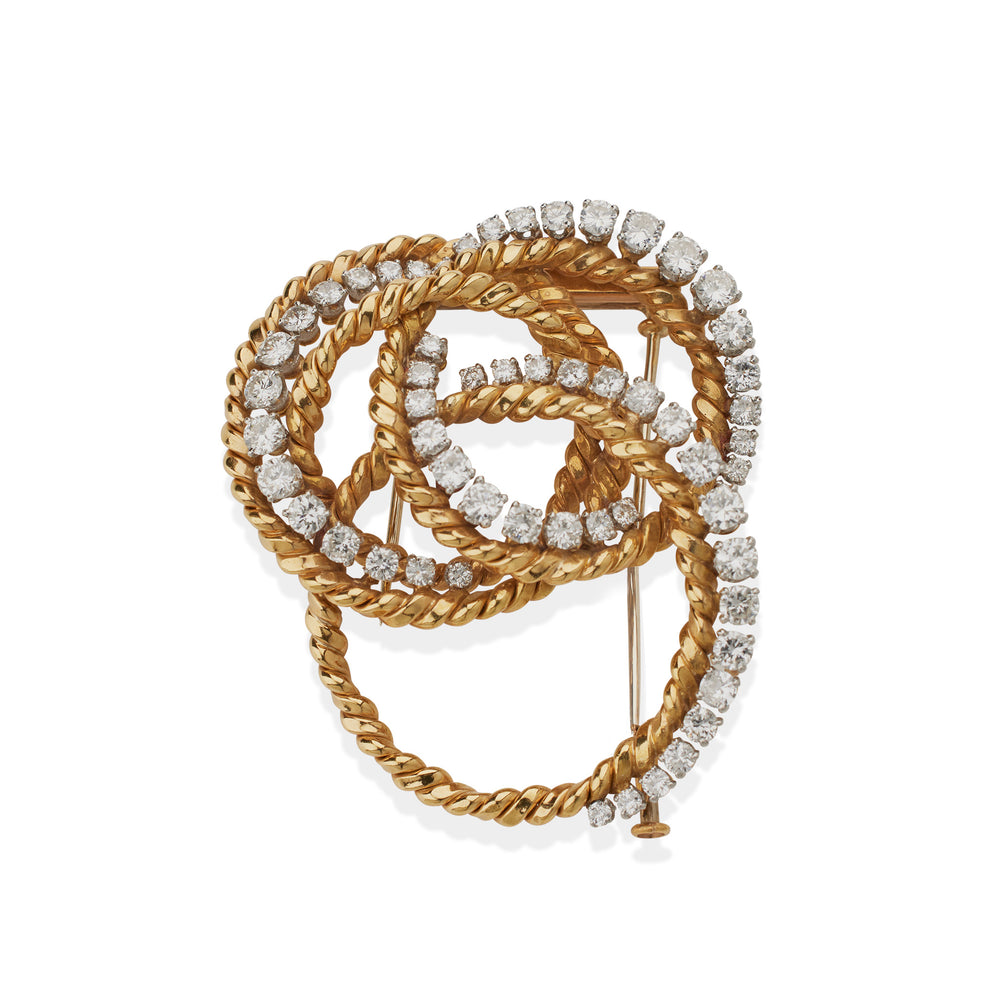 
                      
                        Macklowe Gallery Van Cleef & Arpels Paris Diamond Knot Brooch
                      
                    