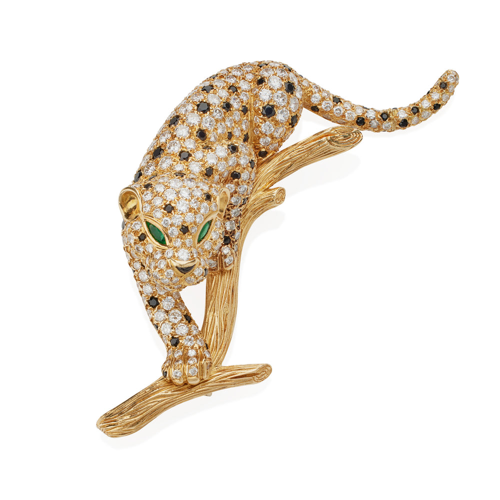 Macklowe Gallery Van Cleef & Arpels Paris Diamond Panther Brooch