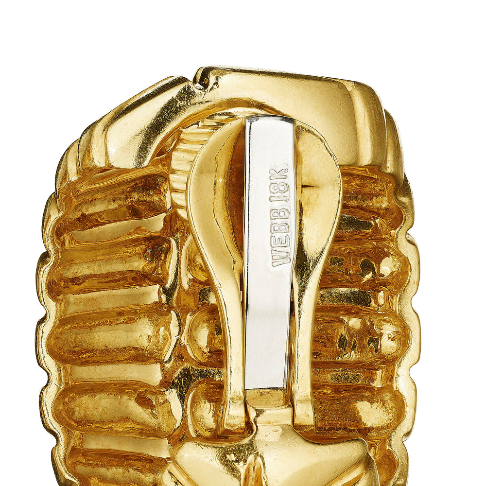 
                      
                        Macklowe Gallery David Webb Half-Hoop Earrings
                      
                    