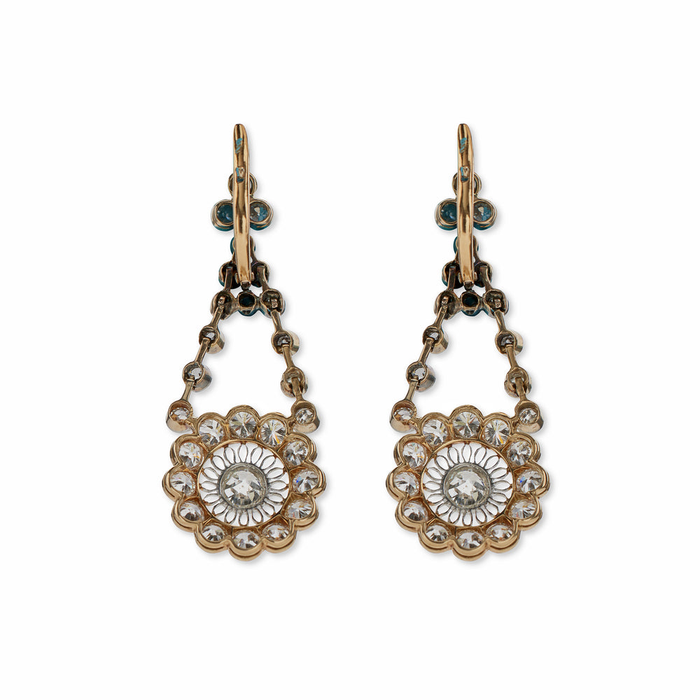 
                      
                        Macklowe Gallery Edwardian Diamond Pendant Earrings
                      
                    