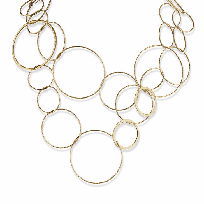 Macklowe Gallery Paloma Picasso Tiffany & Co. 18K Gold Hammered "Circles" Necklace