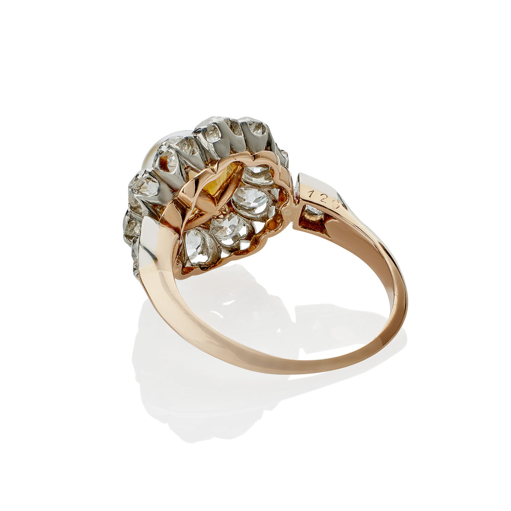 
                      
                        Macklowe Gallery Natural Freshwater Pearl and Diamond Ring
                      
                    