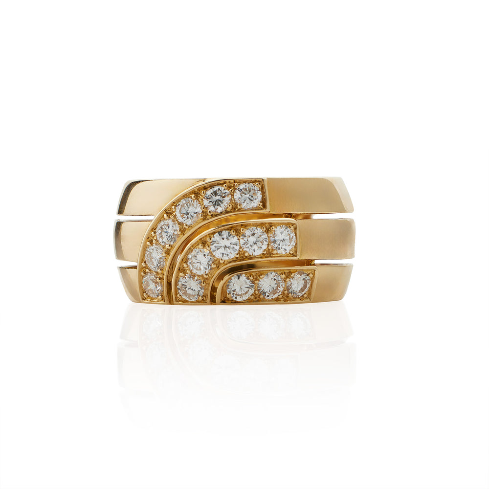 
                      
                        Macklowe Gallery Cartier Paris 18K Gold and Diamond Ring
                      
                    