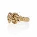 Macklowe Gallery Antique English 18K Gold Braided "Keeper" Ring