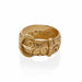 Macklowe Gallery Antique English 18K Gold Buckle Ring