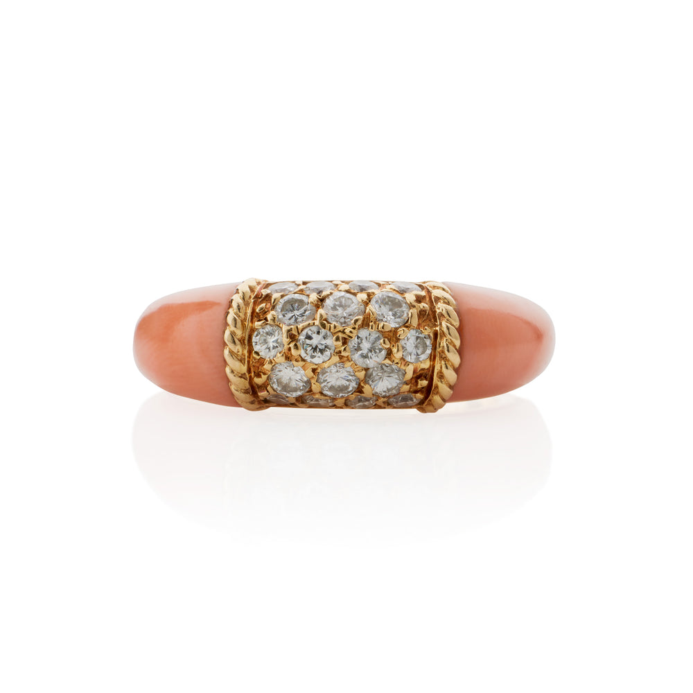 Macklowe Gallery Van Cleef & Arpels Paris Angelskin Coral "Philippine" Ring