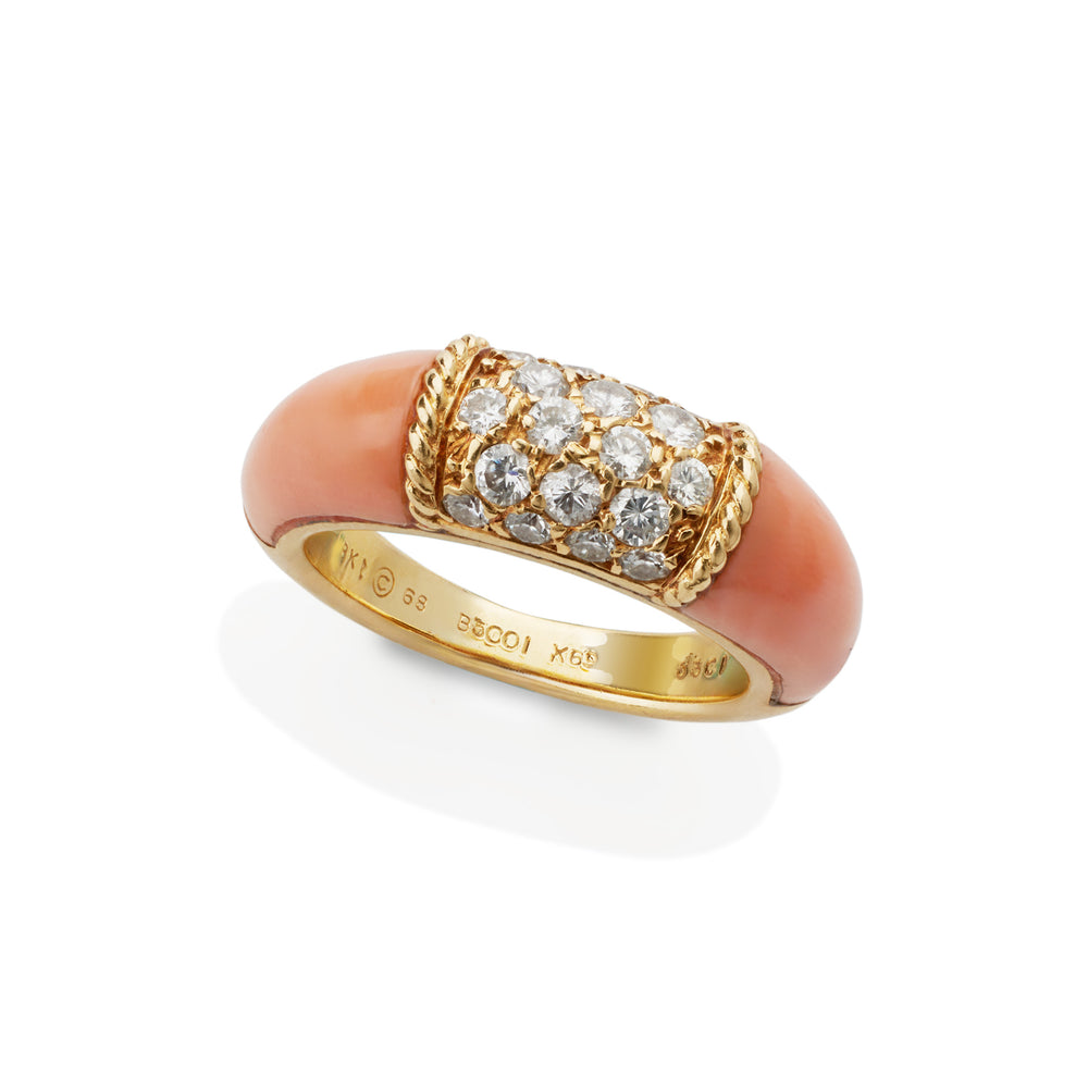 
                      
                        Macklowe Gallery Van Cleef & Arpels Paris Angelskin Coral "Philippine" Ring
                      
                    