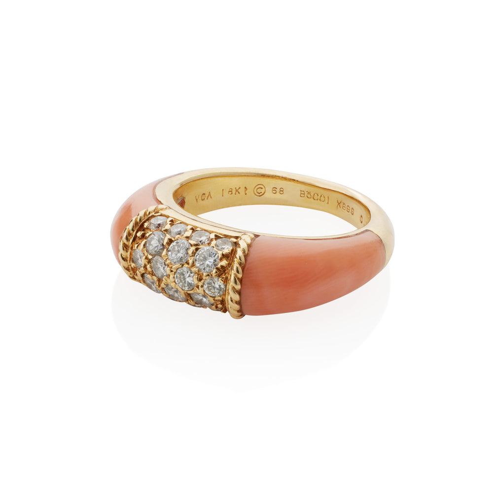 
                      
                        Macklowe Gallery Van Cleef & Arpels Paris Angelskin Coral "Philippine" Ring
                      
                    