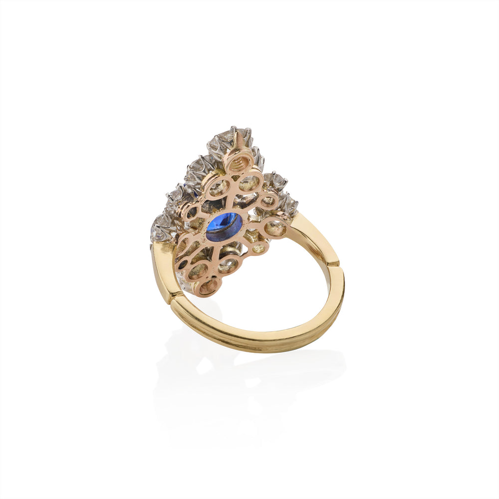 
                      
                        Macklowe Gallery AGL "Classic Ceylon" No-Heat Sapphire and Diamond Ring
                      
                    