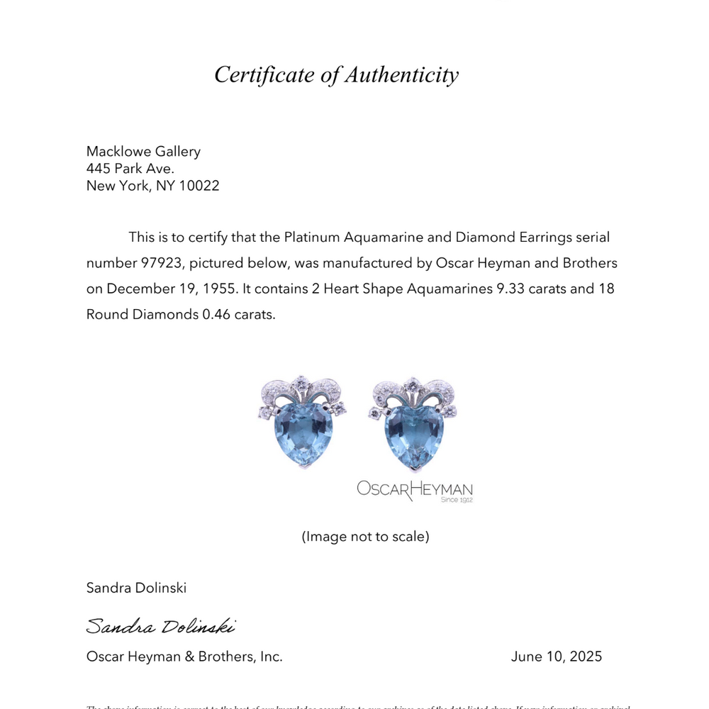 
                      
                        Macklowe Gallery Oscar Heyman Mid-Century Aquamarine Suite
                      
                    