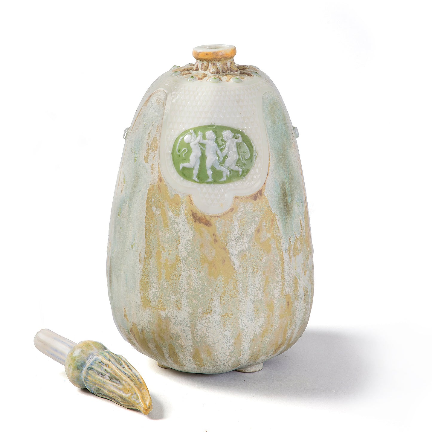 Macklowe Gallery Taxile Doat "La Musique et la Danse" Vase with Stopper