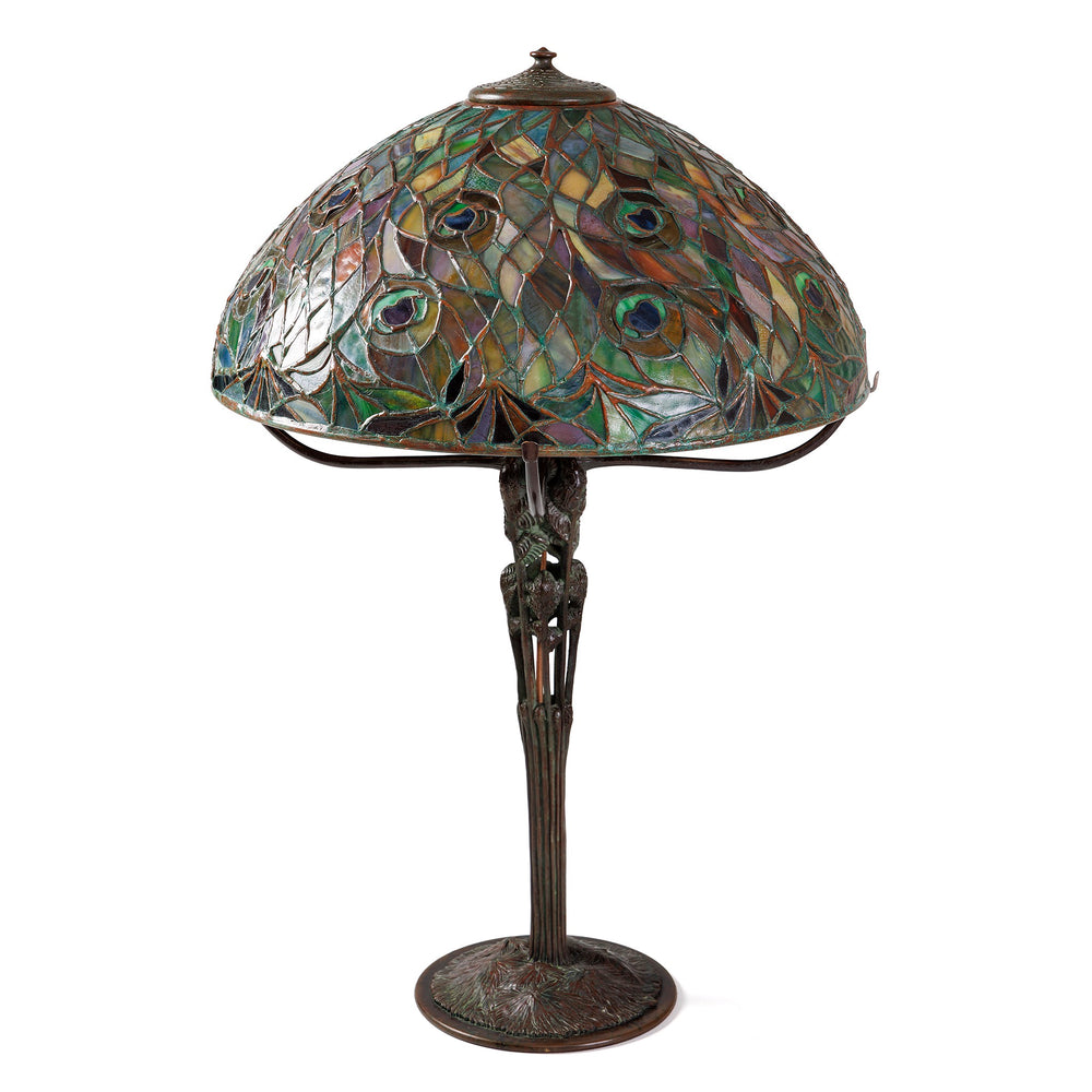 Macklowe Gallery Tiffany Studios New York "Peacock" Table Lamp