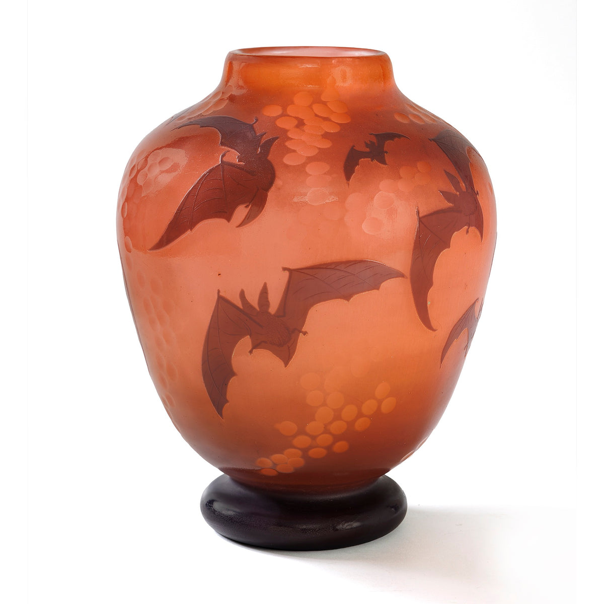 Macklowe Gallery Daum Nancy "Bat" Vase