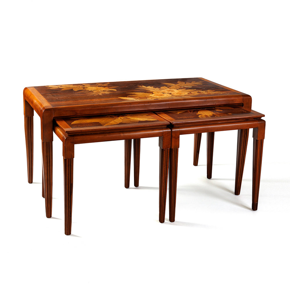 Macklowe Gallery Émile Gallé Set of Three Nesting Tables