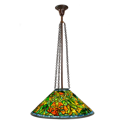 Macklowe Gallery Tiffany Studios New York “Trumpet Creeper” Cone Chandelier