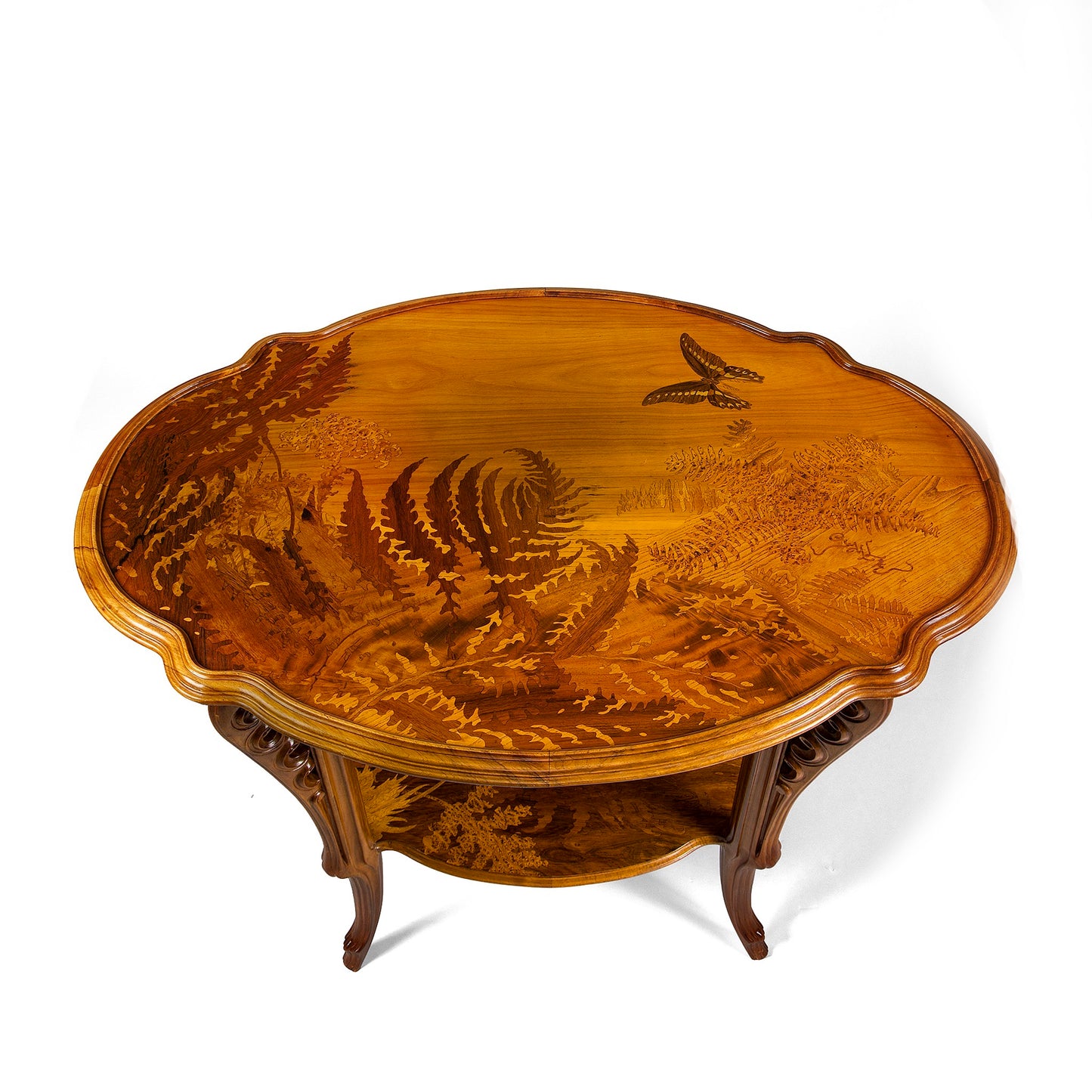 Macklowe Gallery Émile Gallé "Table aux fougères" Marquetry Table