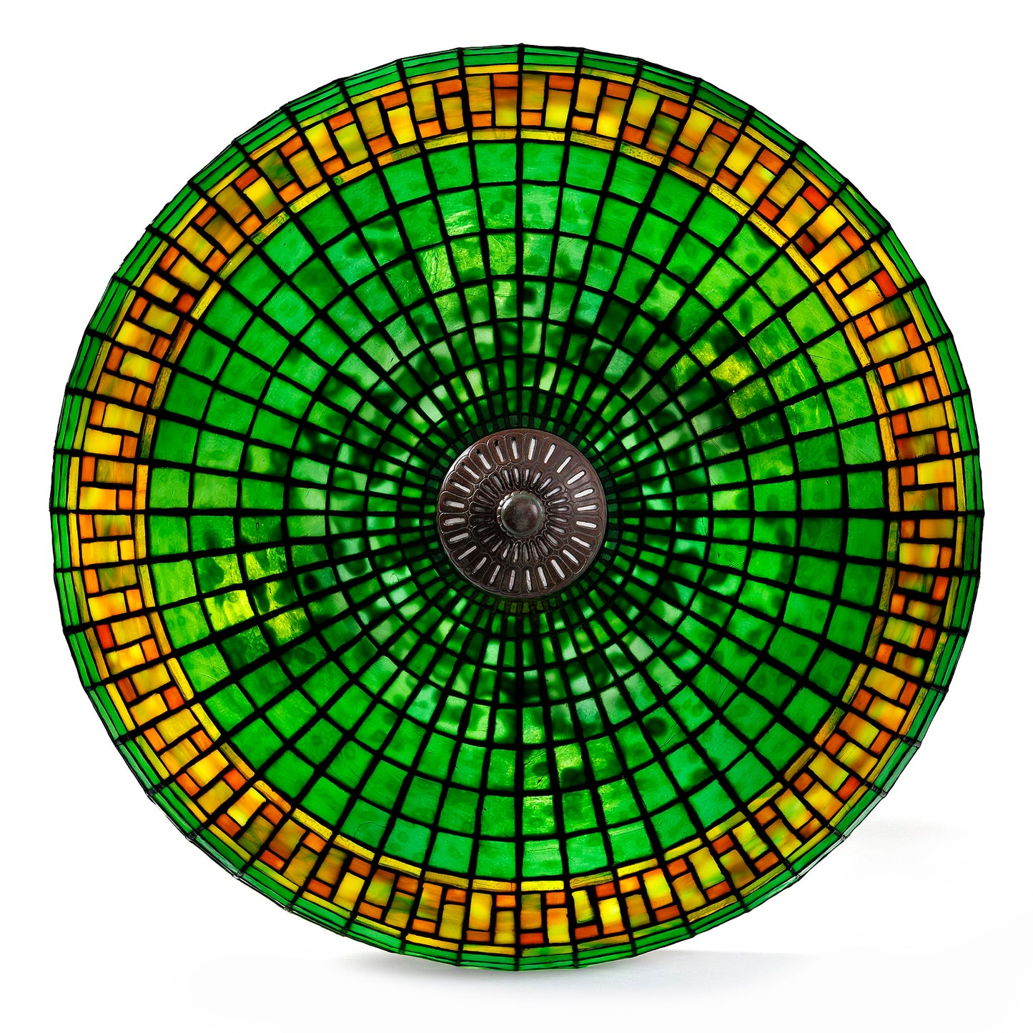 Macklowe Gallery Tiffany Studios New York "Chinese Geometric" Table Lamp
