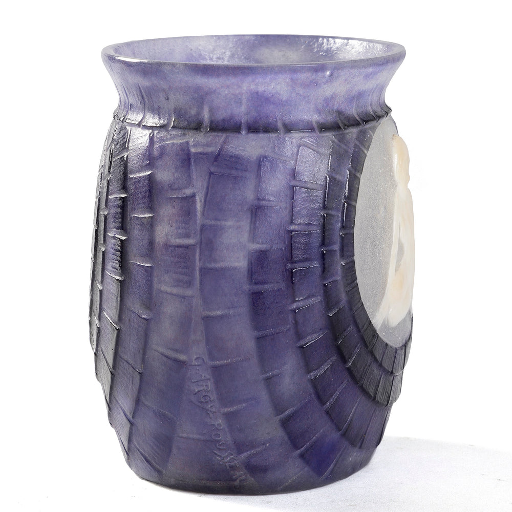 
                      
                        Macklowe Gallery Gabriel Argy-Rousseau "Jeunesse" Pâte de Verre Glass Vase
                      
                    