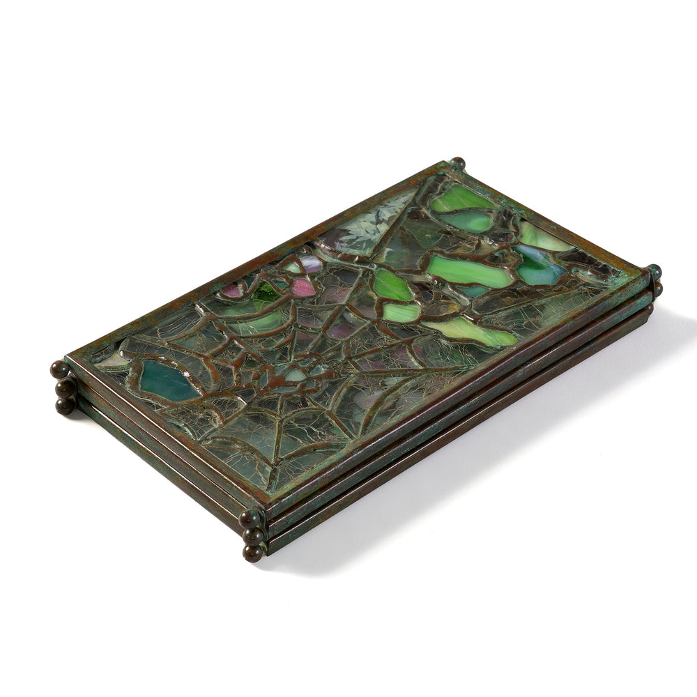 
                      
                        Macklowe Gallery Tiffany Studios New York "Cobweb and Apple Blossom" Tea Screen
                      
                    