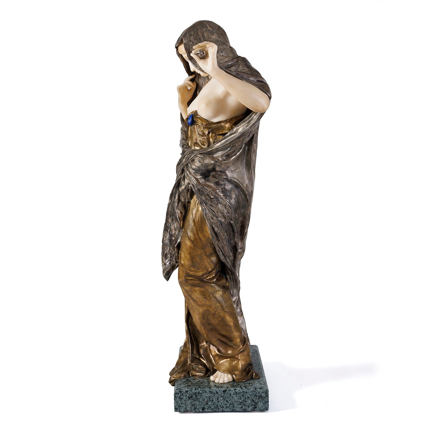 Macklowe Gallery Louis-Ernest Barrias “La Nature se dévoilant á la Science” Sculpture
