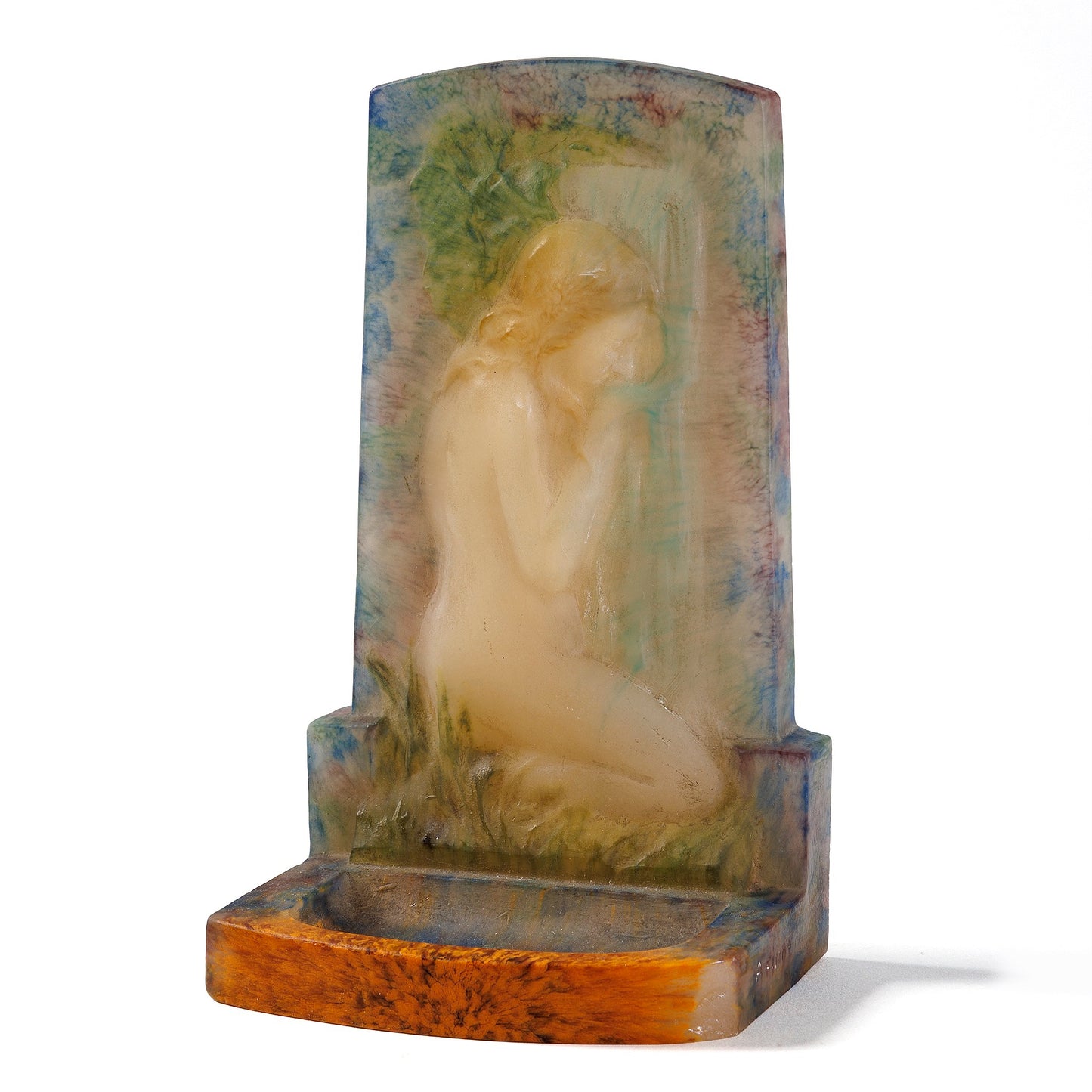 Macklowe Gallery Amalric Walter and Henri Bergé "À la fontaine" Bookend