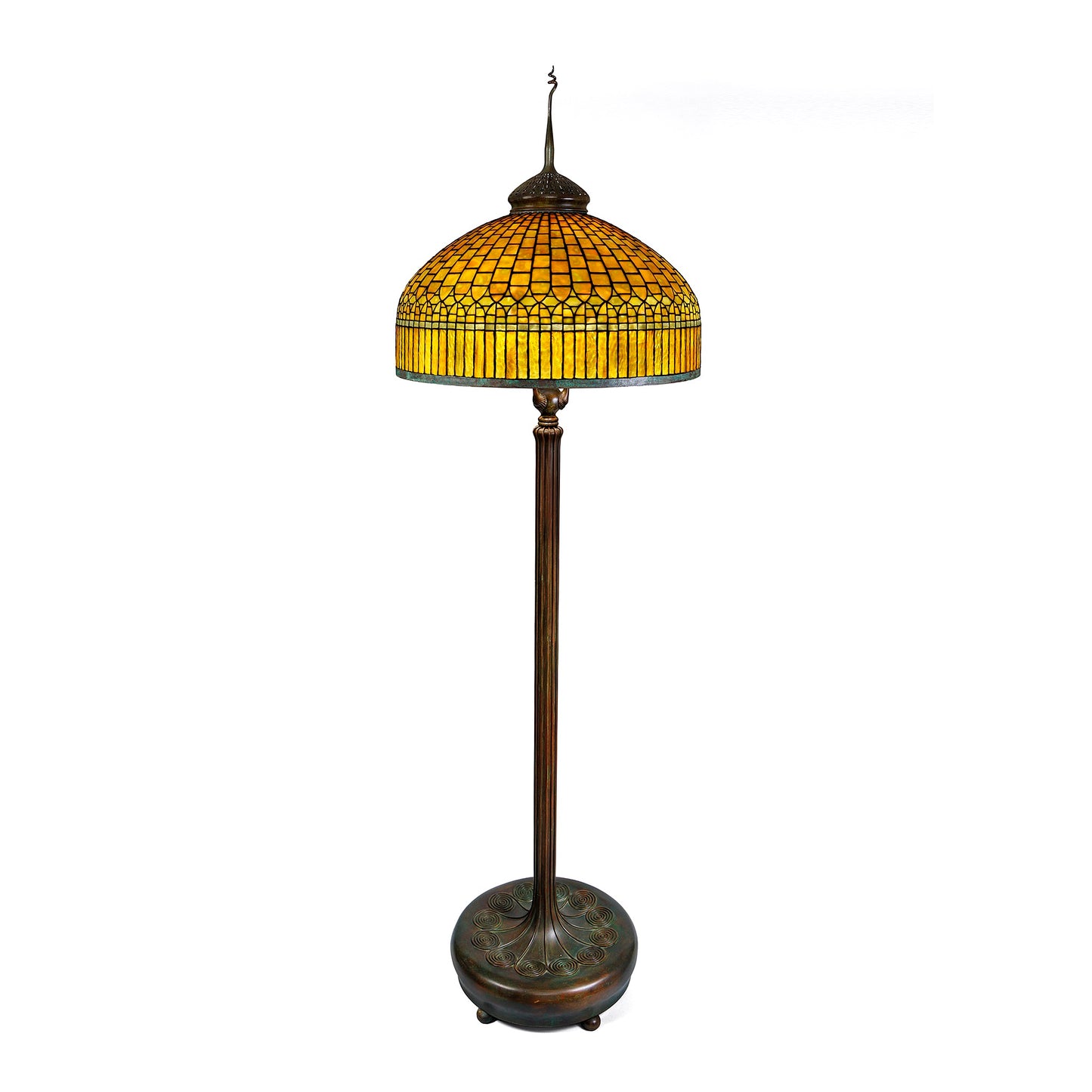 Macklowe Gallery Tiffany Studios New York "Curtain" Border Floor Lamp 