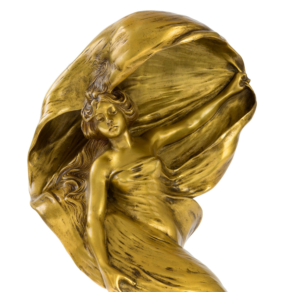 
                      
                        Macklowe Gallery Henri Levasseur "Loie Fuller" Gilt Bronze Sculpture
                      
                    