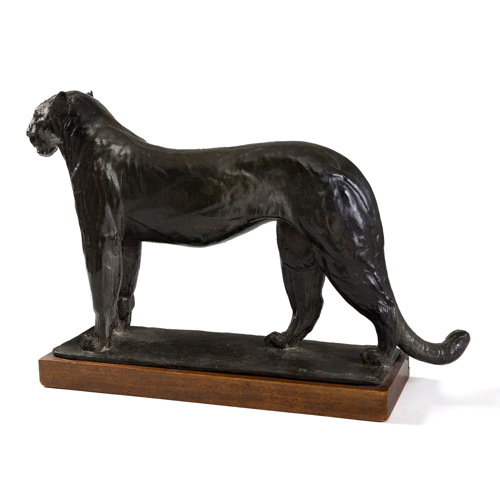 
                      
                        Macklowe Gallery Rembrandt Bugatti "Leopard in repose (Léopard au repos)" Bronze Sculpture
                      
                    