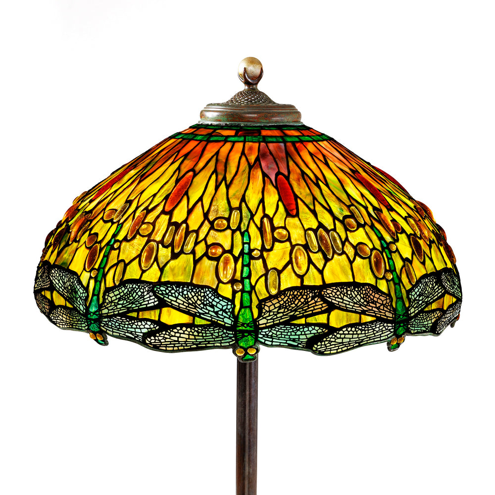 Macklowe Gallery Tiffany Studios New York "Drophead Dragonfly" Floor Lamp