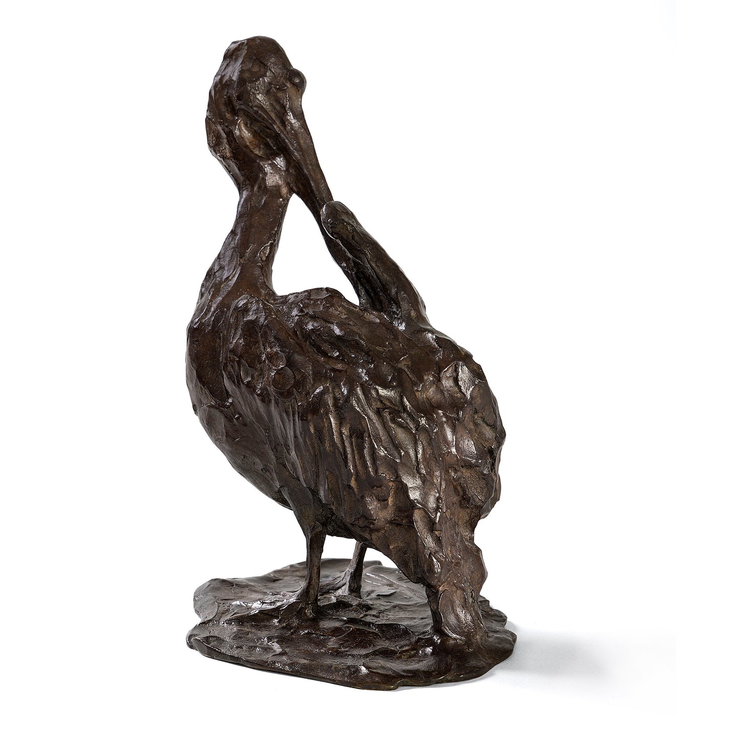 Macklowe Gallery Rembrandt Bugatti "Pélican à sa toilette" Bronze Sculpture