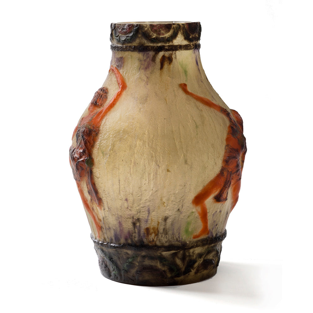 
                      
                        Macklowe Gallery Gabriel Argy-Rousseau "La Danse'" Pâte-de-Verre Vase
                      
                    