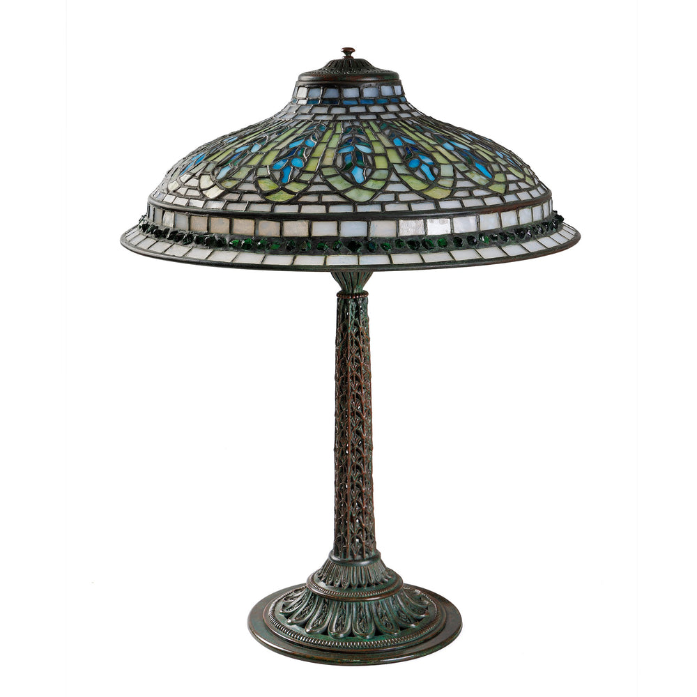 Macklowe Gallery Tiffany Studios New York "Gentian" Flared Table Lamp