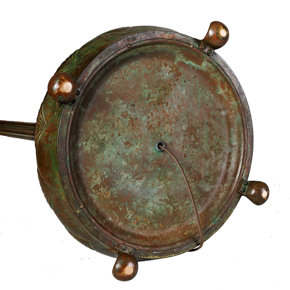 
                      
                        Macklowe Gallery Tiffany Studios New York "Oriental Poppy" Leaded Glass and Bronze Floor Lamp
                      
                    