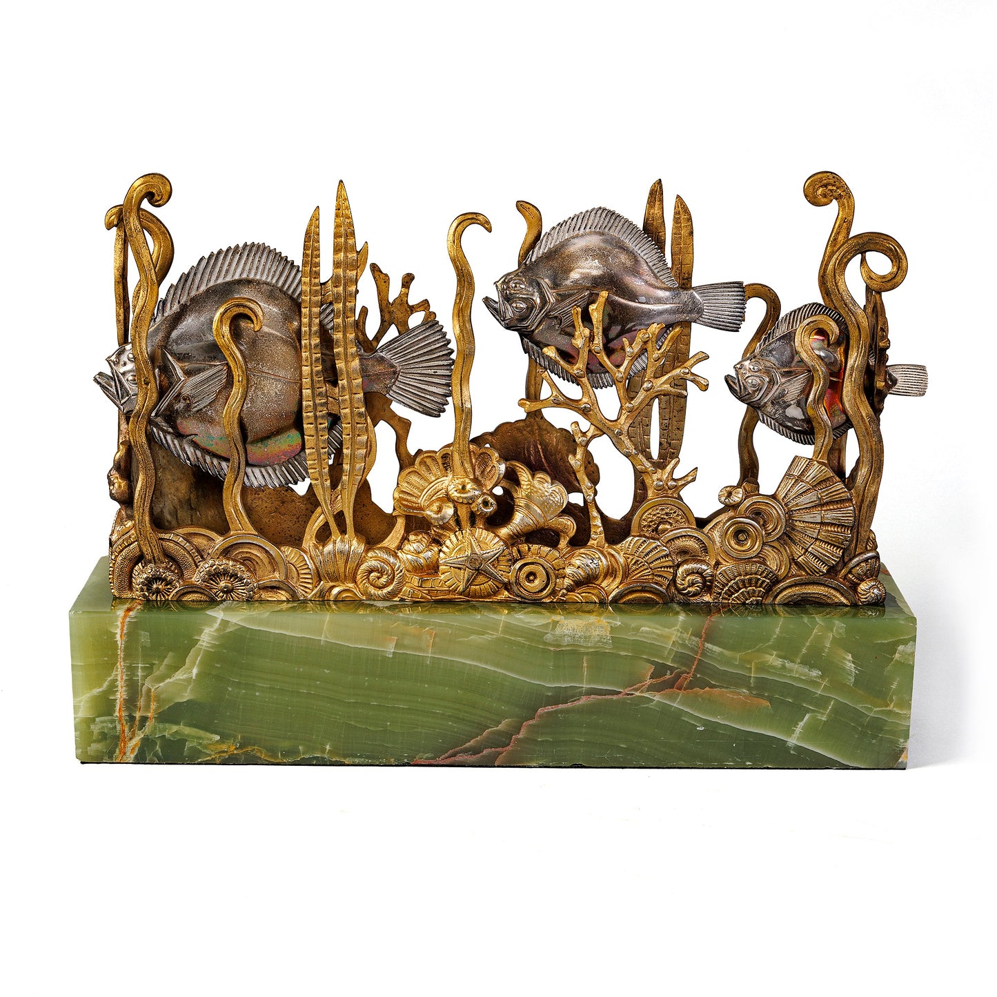 Macklowe Gallery Marcel-André Bouraine "Turbot" Illuminated Aquarium Sculpture