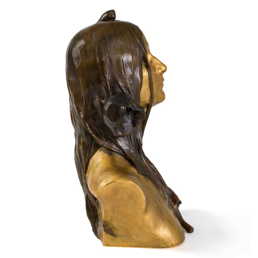 Macklowe Gallery Maurice Bouval "Ophelia" Bronze Sculpture